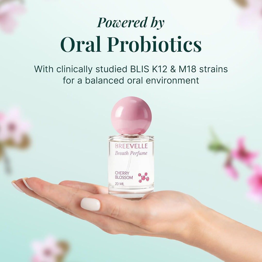 Breevelle The Breath Perfume - Spray oral | Sabor a flor de cerezo...