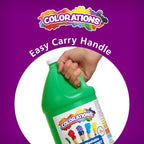Colorations Pintura de témpera verde lavable sin parabenos para niños, 1 galón