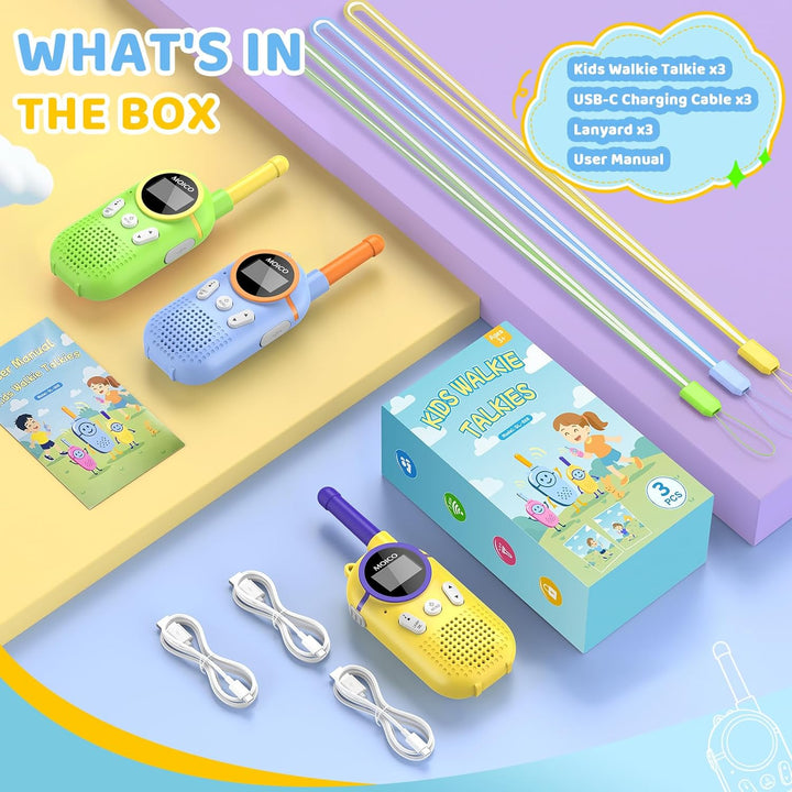 MOICO Juguetes para niños y niñas de 3 a 12 años, Walkie Talkies re...