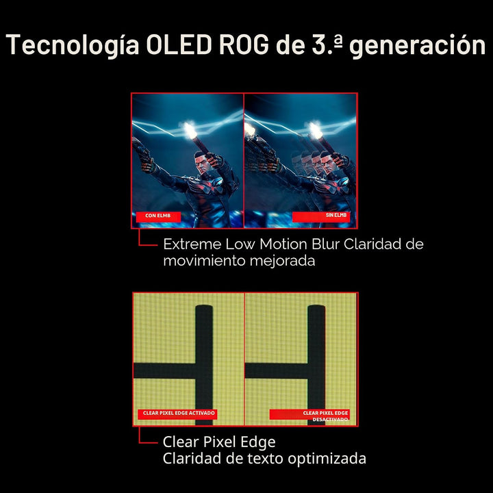 ASUS ROG XG27AQDMGR - Monitor para juegos OLED HDR brillante de 27...