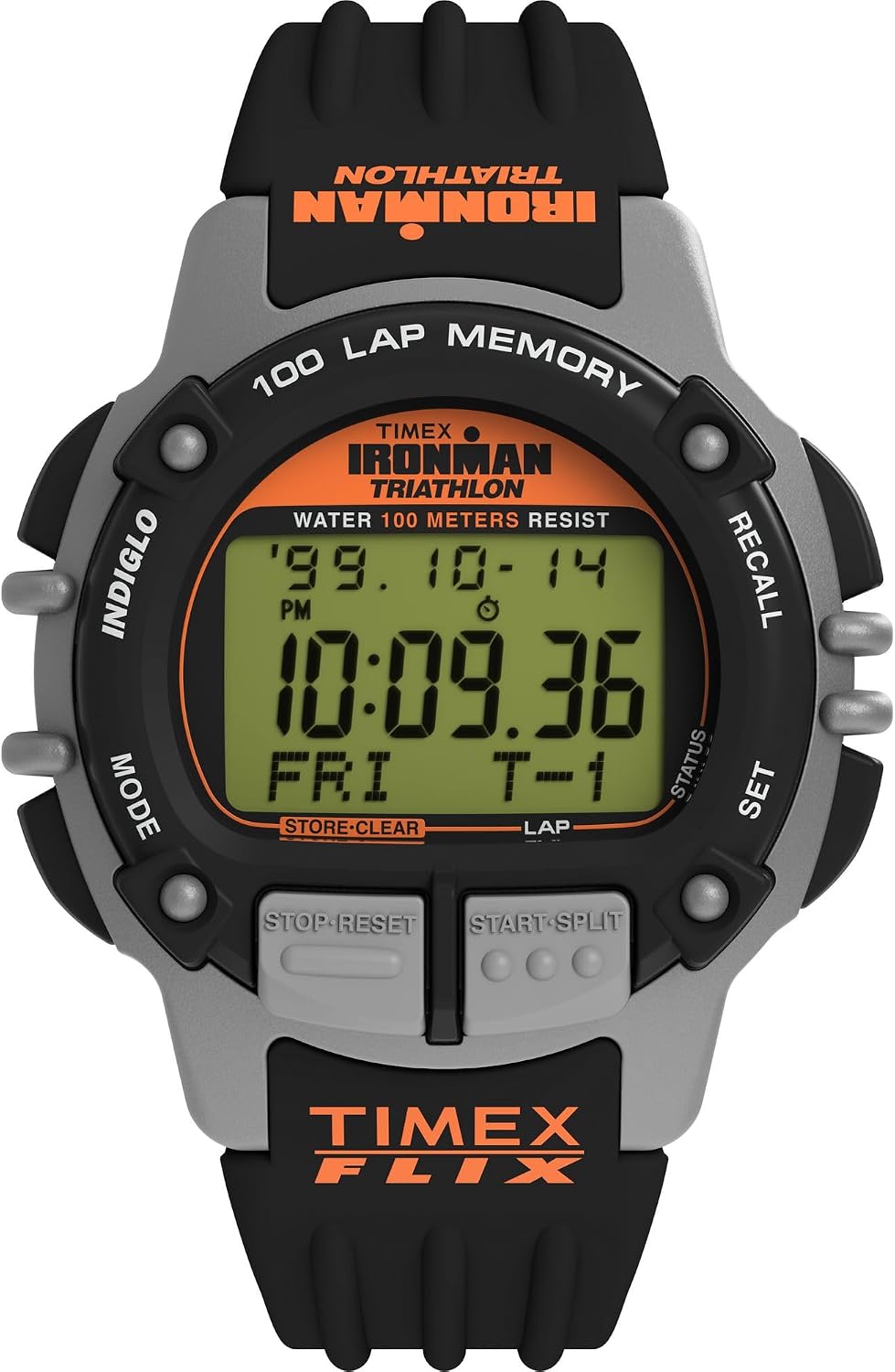 Reloj Timex Ironman Triathlon Flix para hombre, 100 vueltas, 42 mm