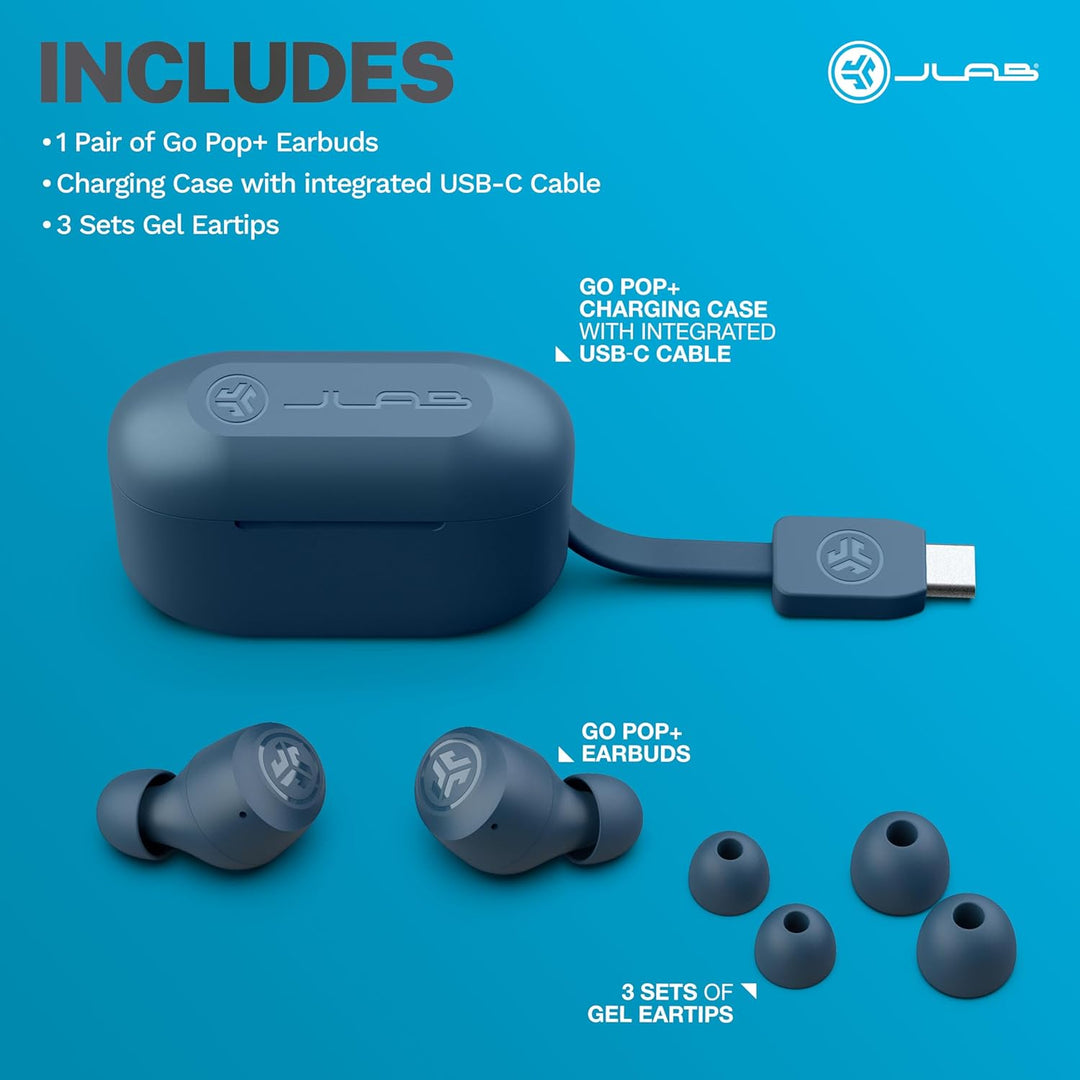 JLab Go Air Pop+ Auriculares Verdaderamente Inalámbricos, Auricular...