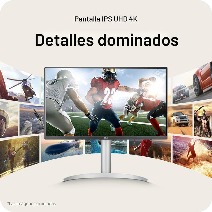LG 27UP850K-W Monitor de computadora IPS Ultrafine 4K UHD de 27 pul...