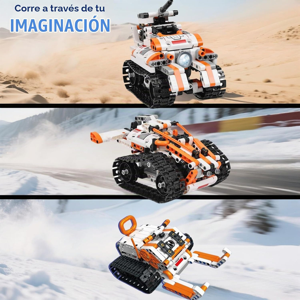 STEM - Kit de robótica para niños a partir de 6 años, robot de codificación de control remoto/aplicación 5 en 1, juguetes de construcción de ingeniería educativa con programación, proyectos científicos, gran regalo para niños y adolescentes