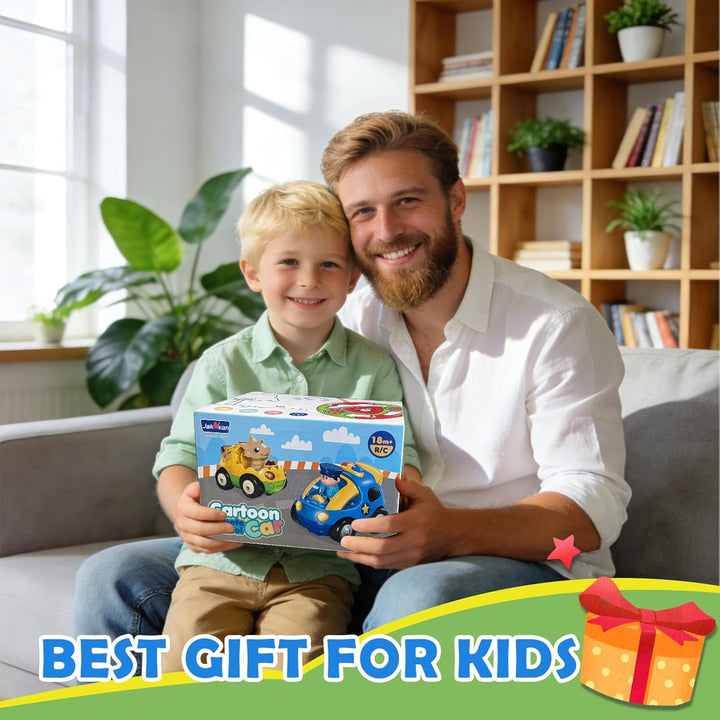 QPOU Auto de dinosaurio a control remoto para niños, juguete de aut...