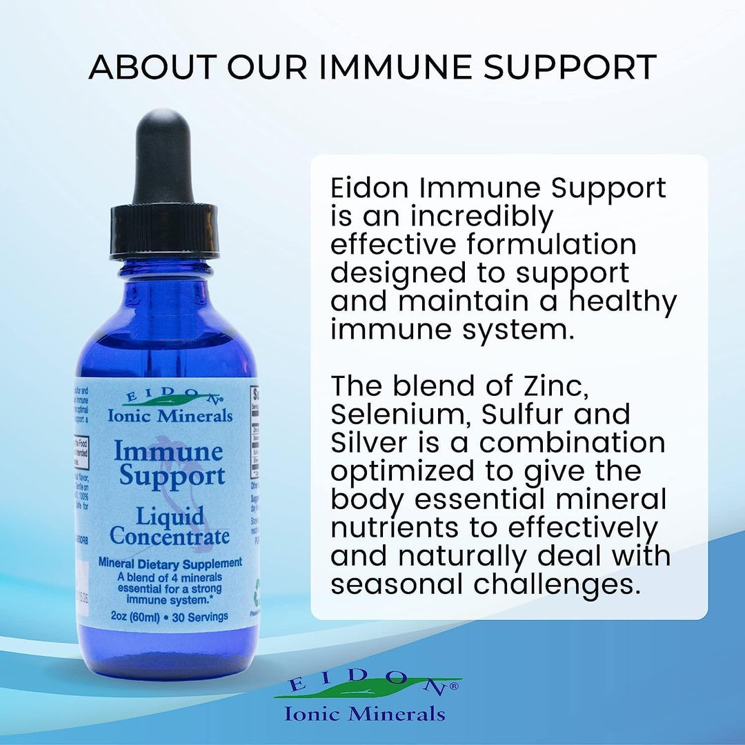 Suplemento de apoyo inmunológico Eidon Ionic Minerals en concentrad...