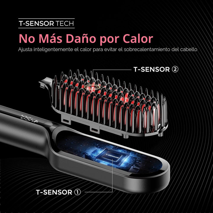 TYMO Cepillo Alisador de Cabello \u2013 Cepillo Alisador Compacto I...