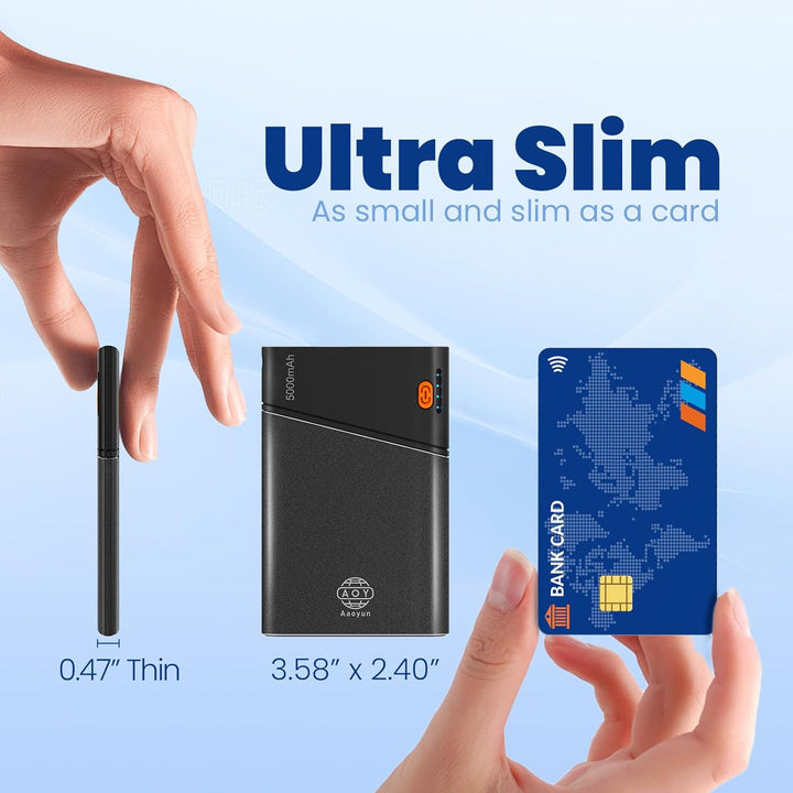 Aaoyun Mini banco de energía portátil, cargador portátil más pequeñ...