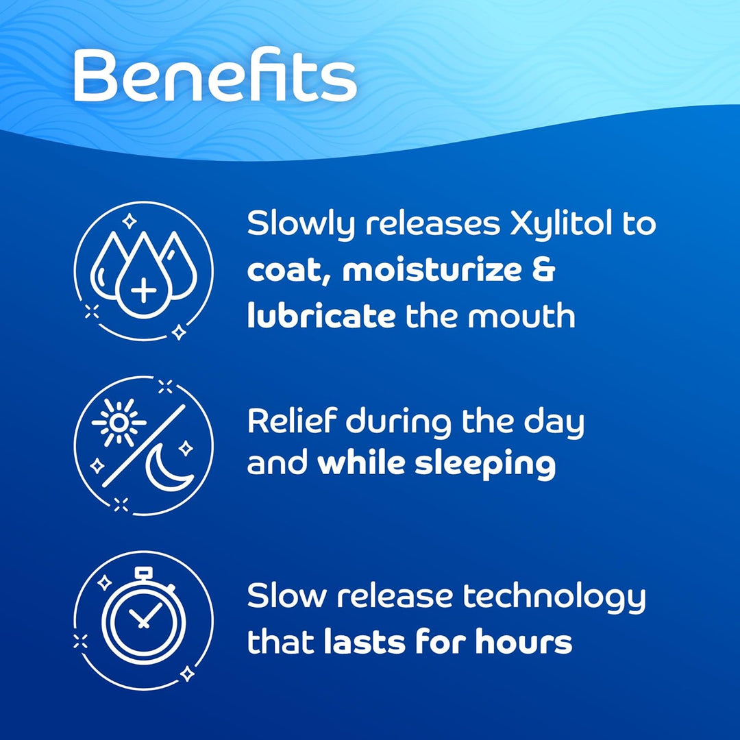 Oracoat XyliMelts para boca seca de noche o día - Discos adheribles...