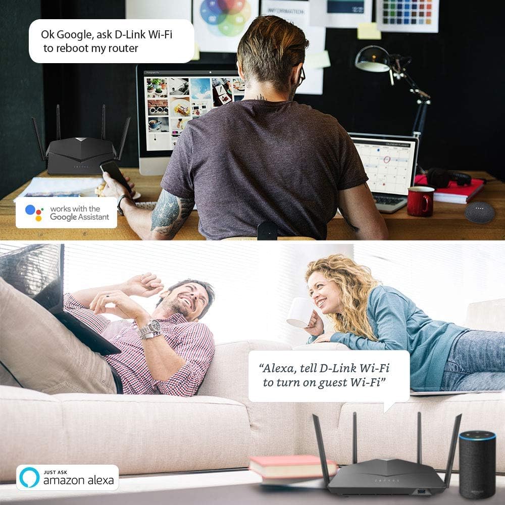 D-Link Router WiFi AC2600, inteligente, malla (DIR-2640)