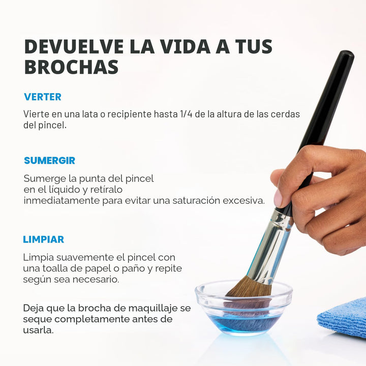 Cinema Secrets Solución limpiadora de brochas de maquillaje de vain...