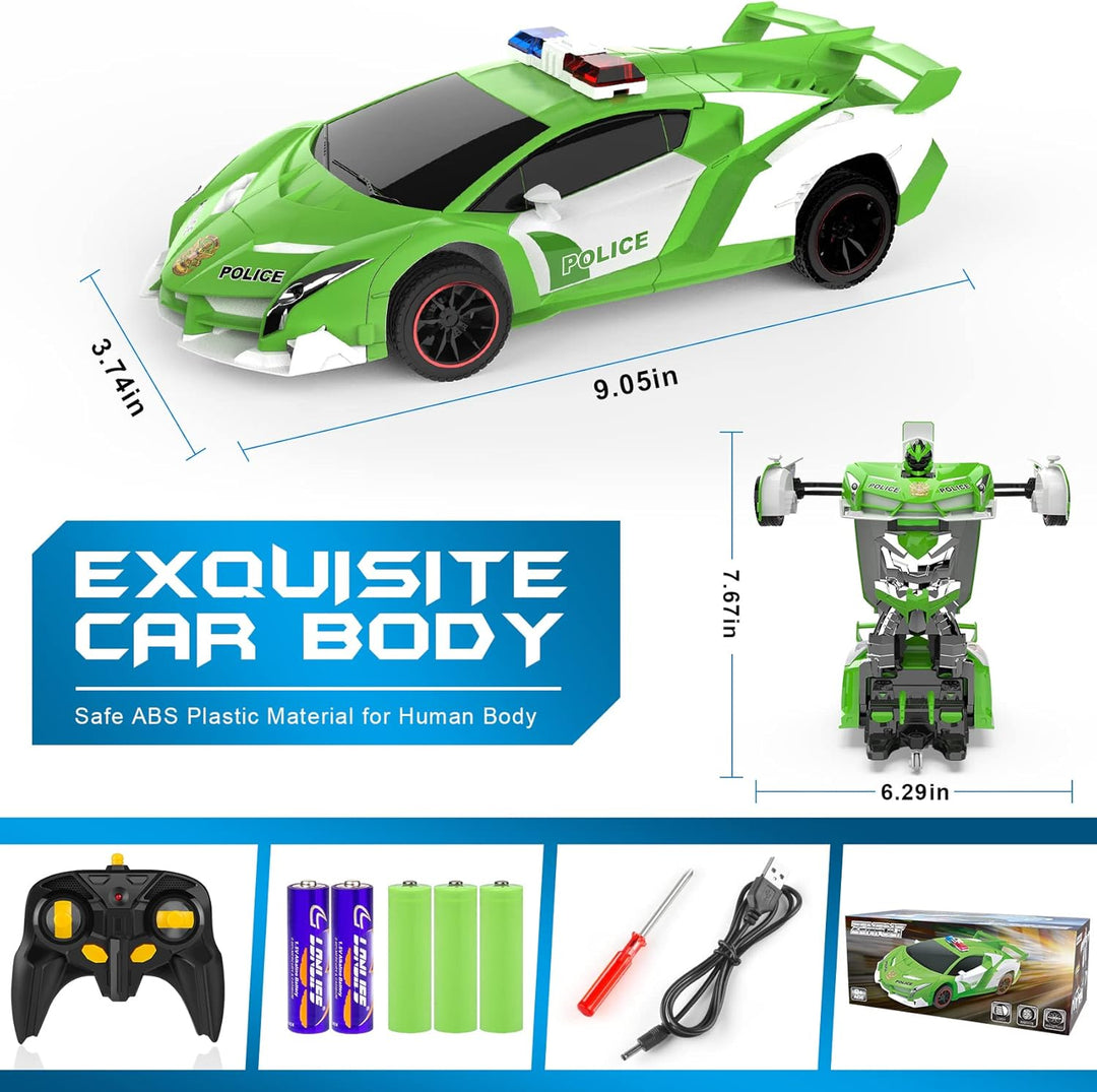 FDJ Coche de Control Remoto - Transform RC Cars, Coche RC de Derrap...