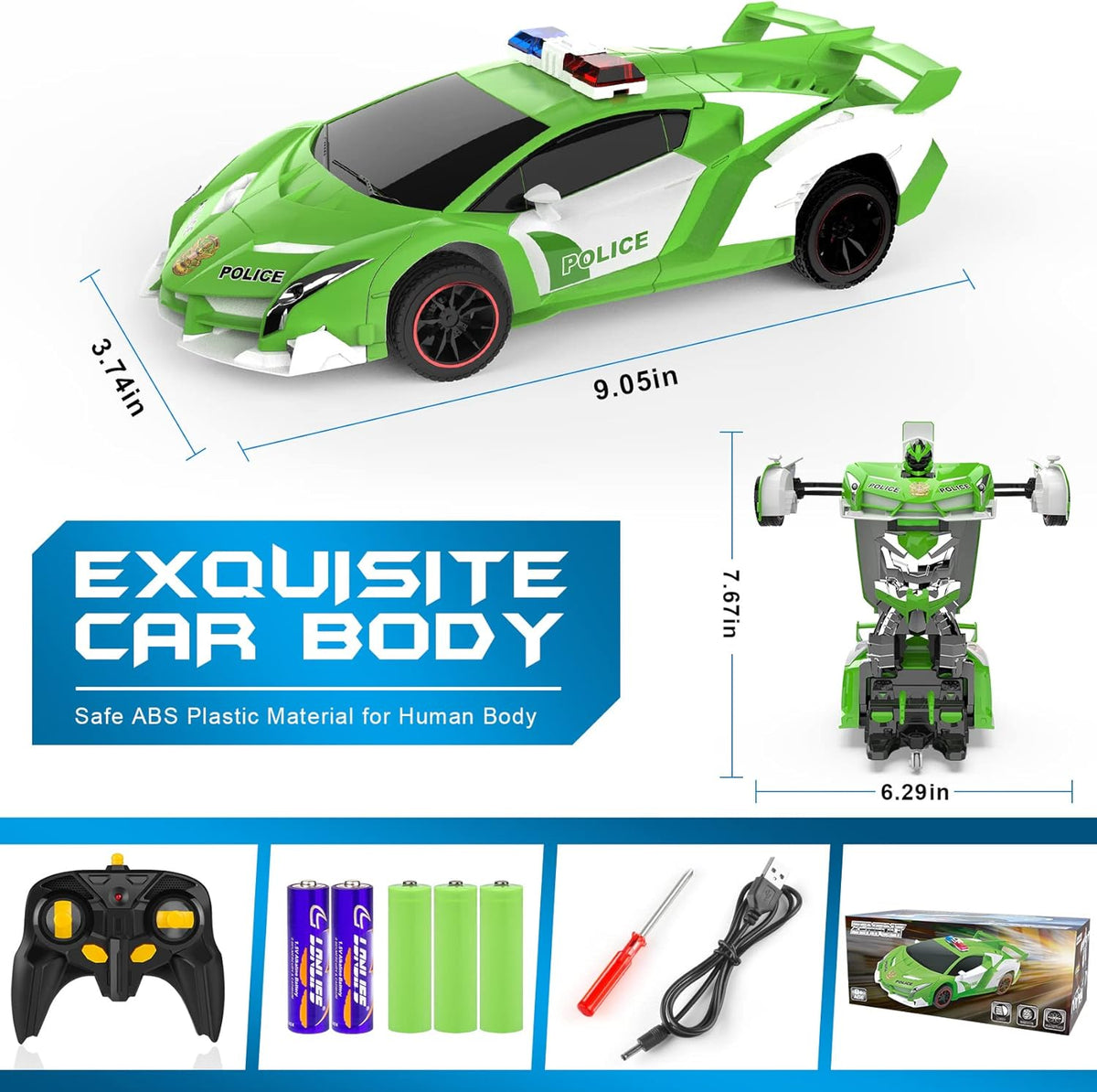 FDJ Coche de Control Remoto - Transform RC Cars