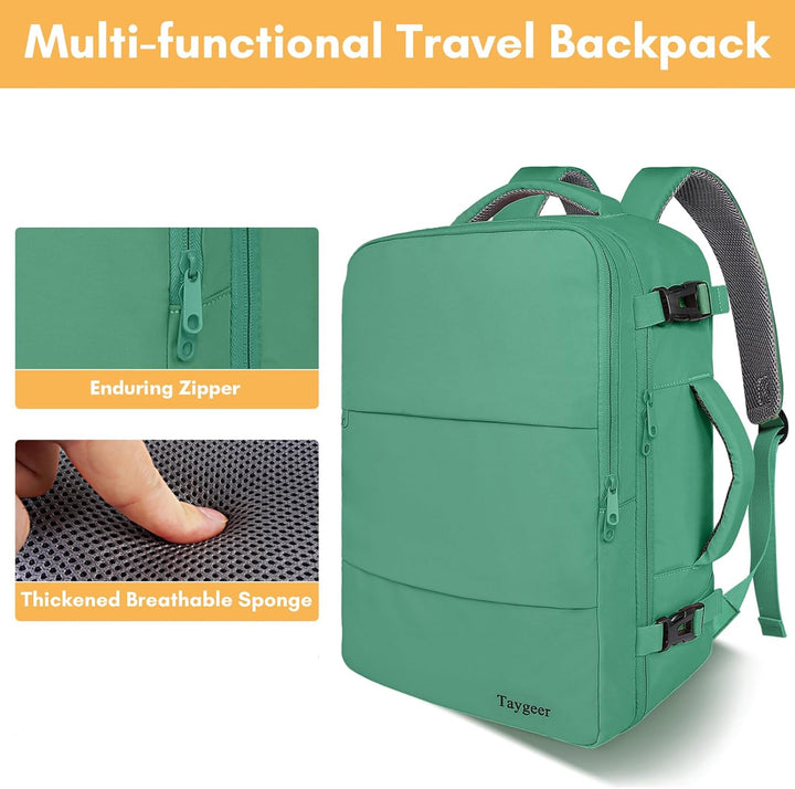 Taygeer - Mochila de viaje para mujer universitaria, mochila ligera...