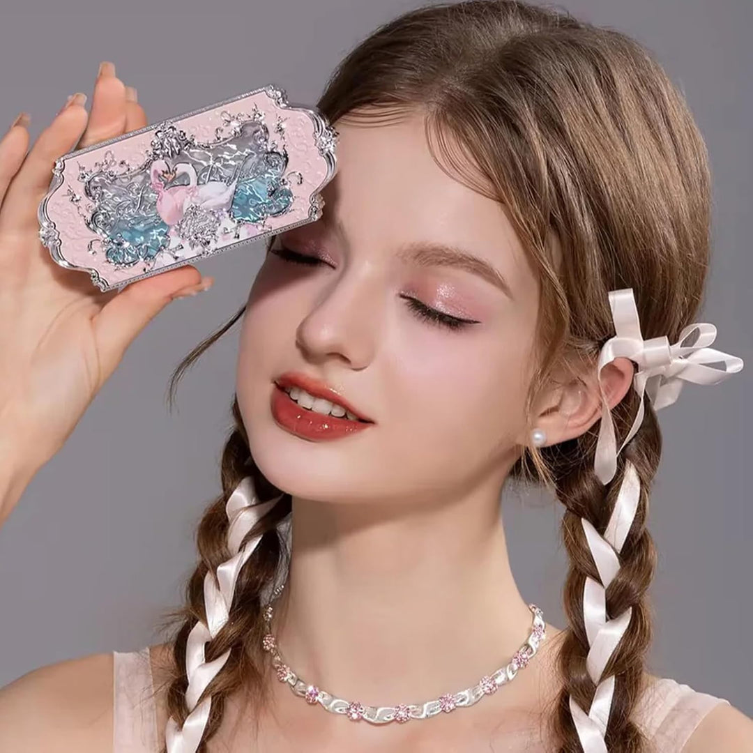 Flower Knows Swan Ballet Paleta de maquillaje de seis colores, pale...