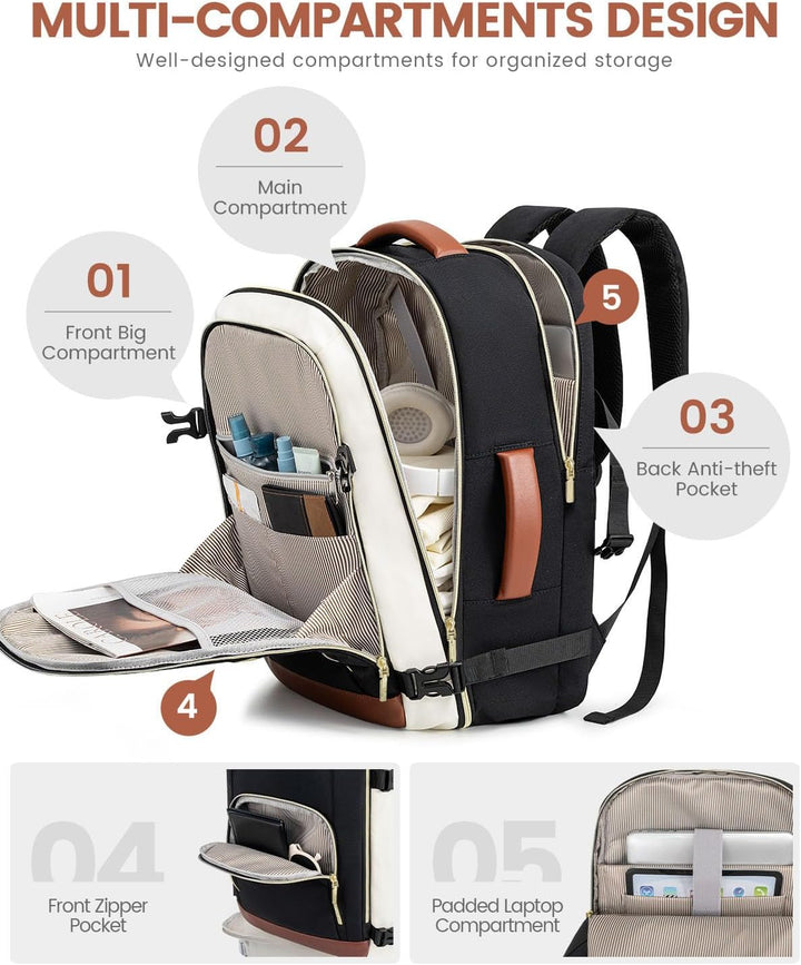 LOVEVOOK Mochila de viaje para mujeres y hombres, Mochilas de viaje