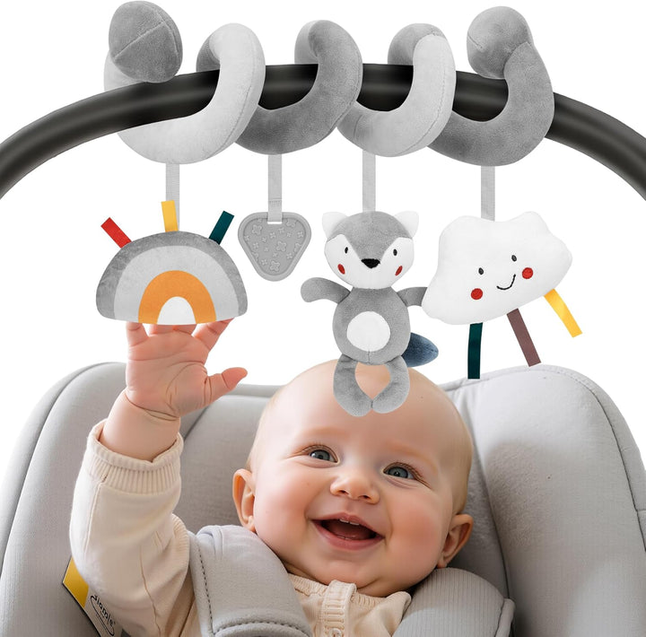 FPVERA Juguetes de asiento de coche para bebés de 0 a 6 meses: Jugu...
