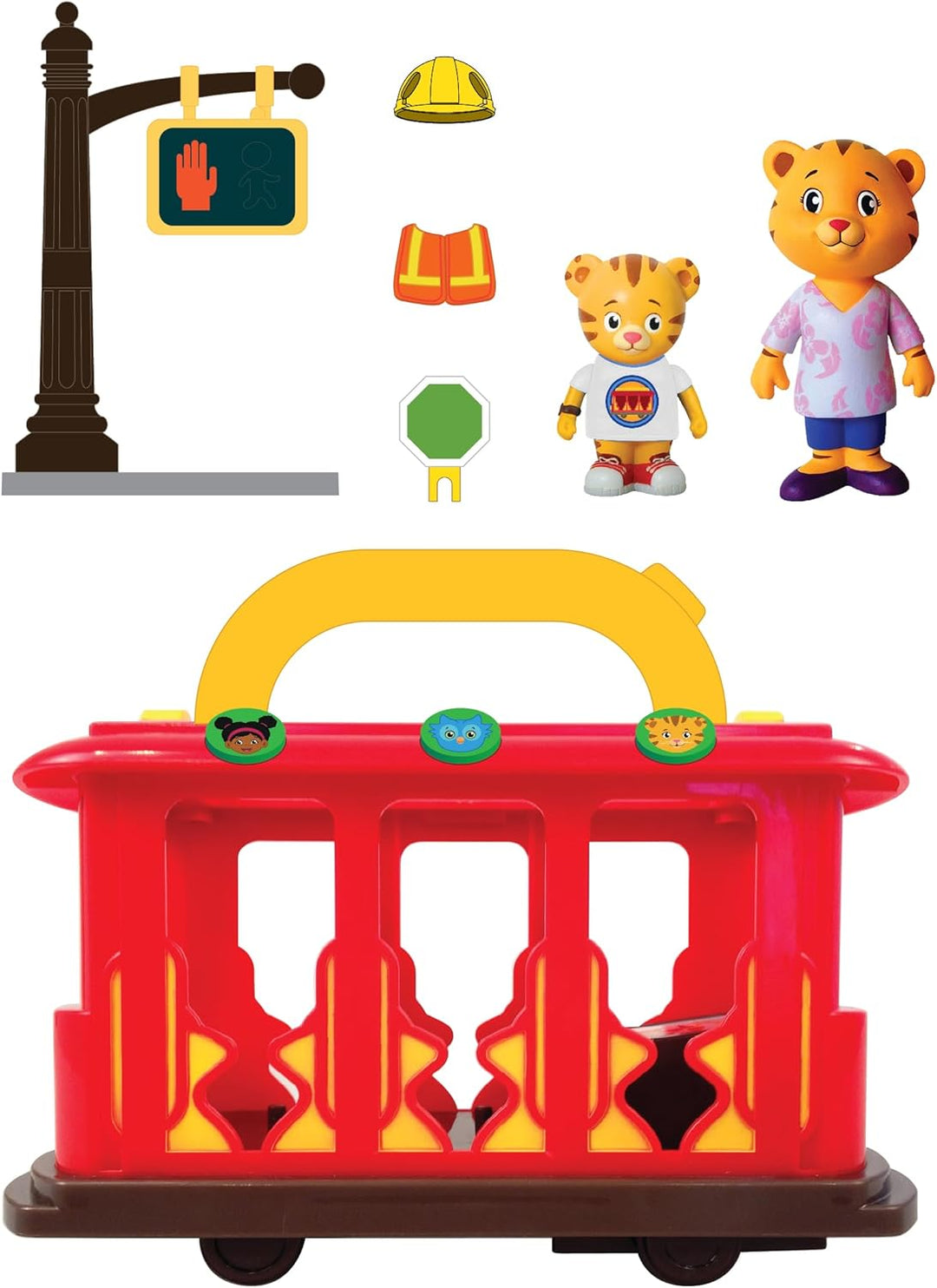 Daniel Tiger's Neighborhood Vehículo electrónico de lujo con 2...