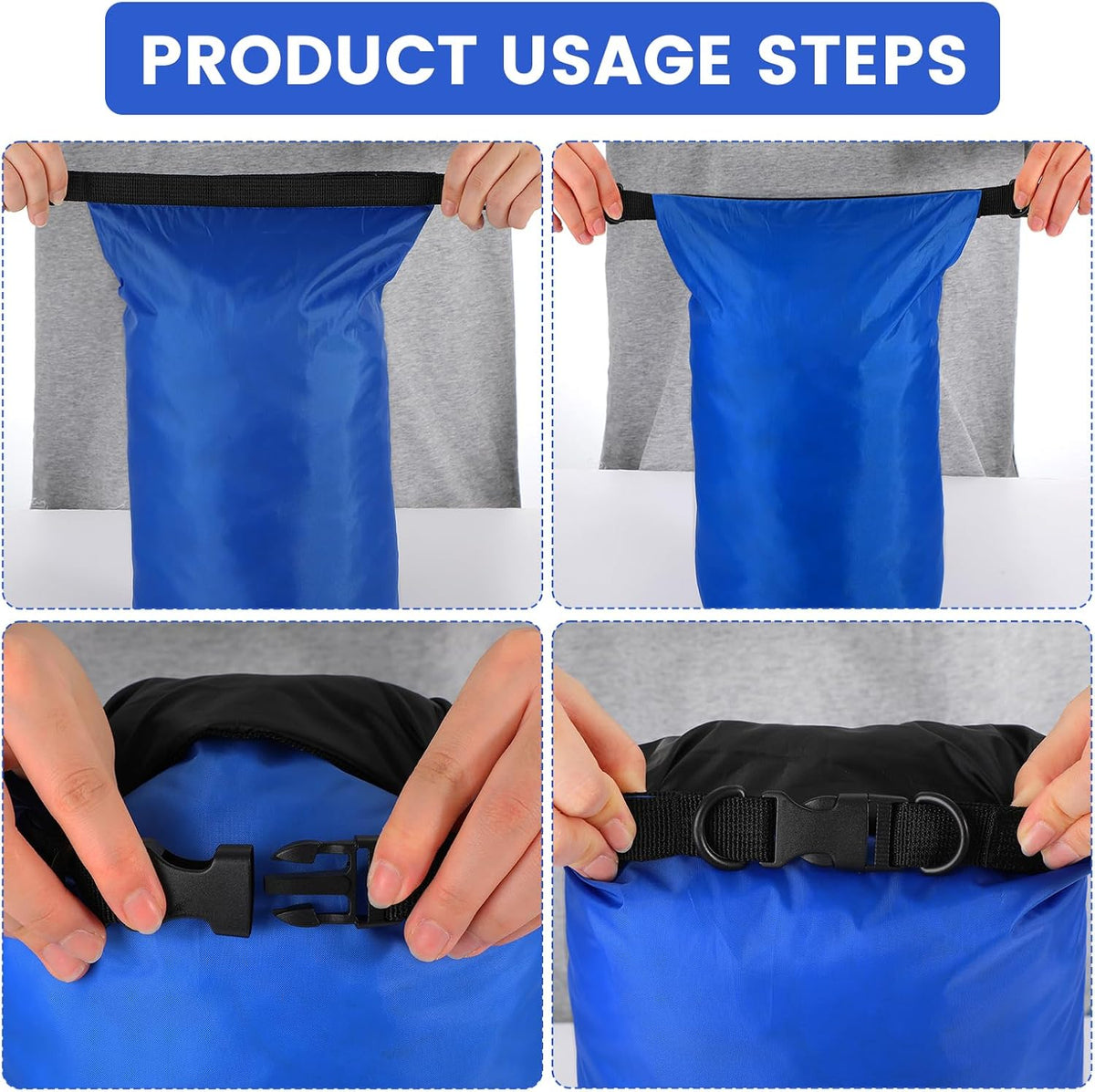 Soulchen Paquete de 6 bolsas secas impermeables de compresión seca con