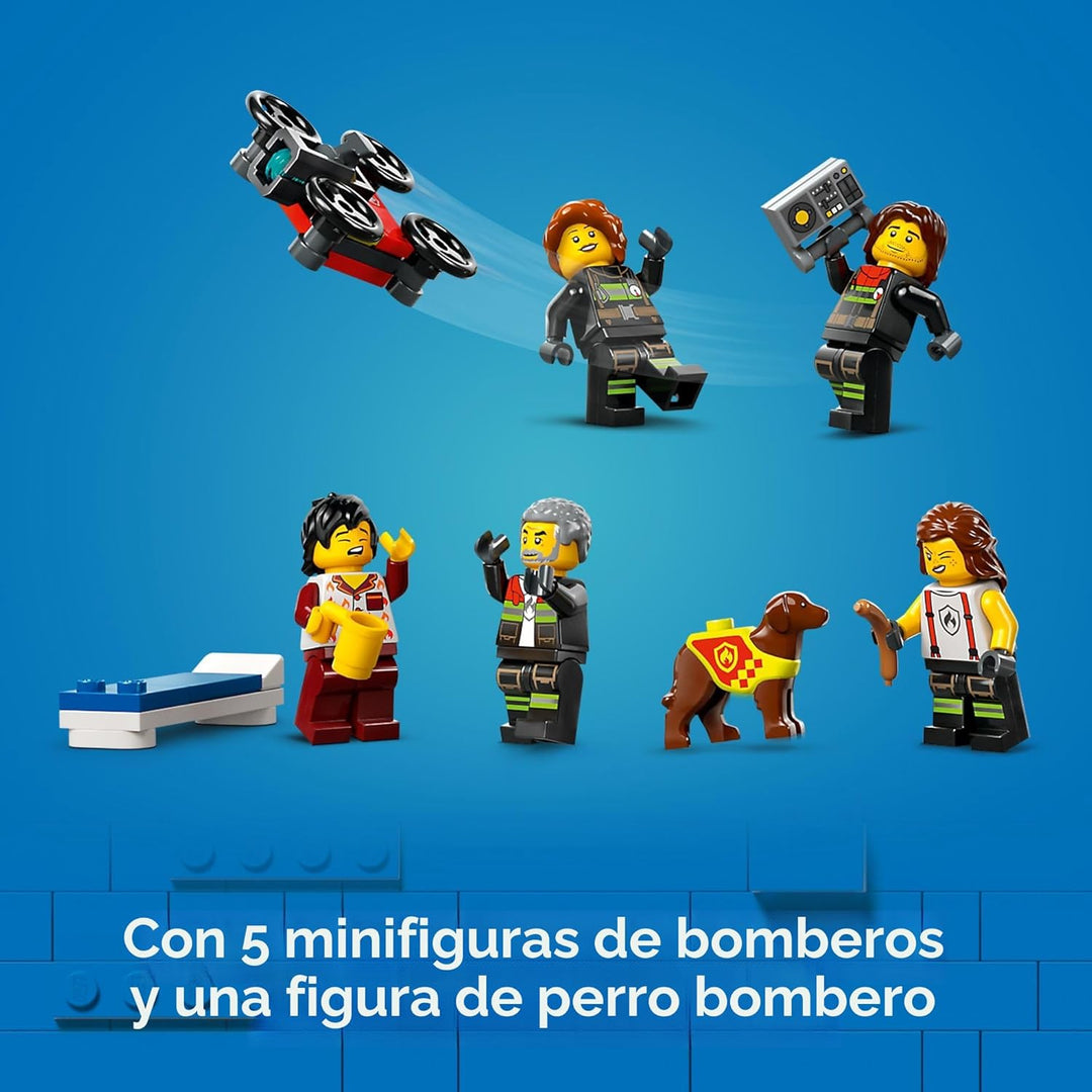 LEGO City Estación de bomberos con camión de bomberos de juguete \u...