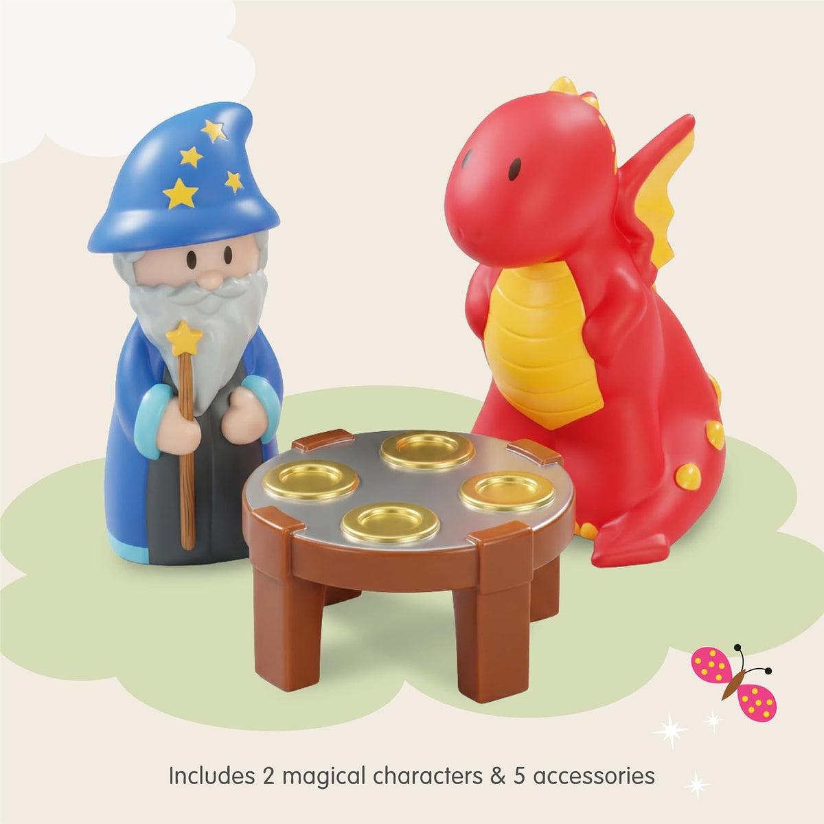 HappyLand Juego de castillo mágico – Juguete plegable de castillo para