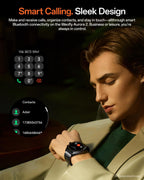 Aurora 2 - Reloj inteligente para hombre, pantalla AMOLED HD de 1.32 pulgadas, reloj inteligente para hombre, respuesta/llamada, reloj inteligente de 350 mAh, monitor de sueño, oxígeno en