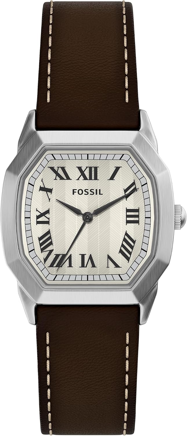 Fossil Reloj Harlow de acero inoxidable con tres manecillas para hombre
