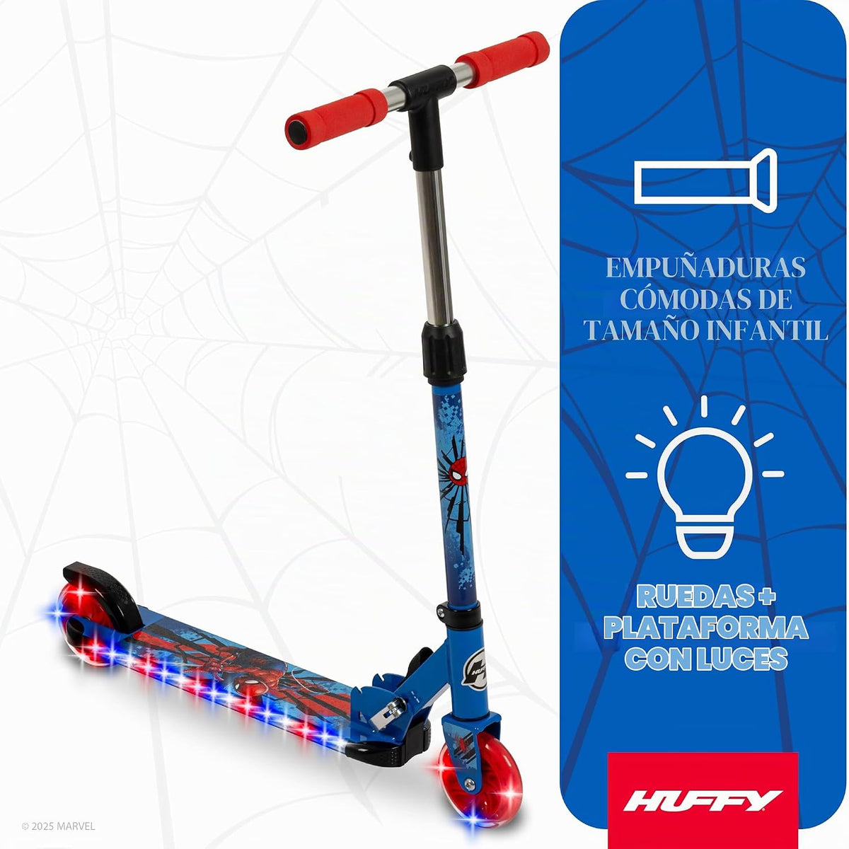 Huffy Light Up Inline Scooters con LED Lights, Multiple Color Options