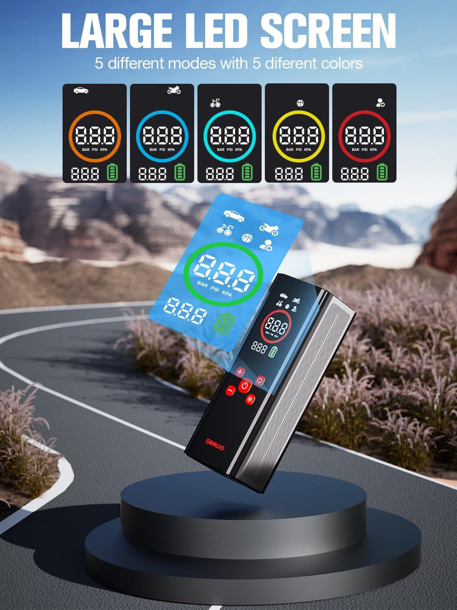 GOOLOO AP150 PRO Inflador de Neumáticos Compresor de Aire Portátil,...