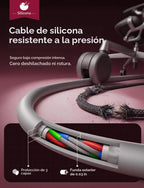 LISEN Tap 1 S Cable de Almacenamiento, 240W C a C Cable Carga Rápida (2 Paquetes 5FT)
