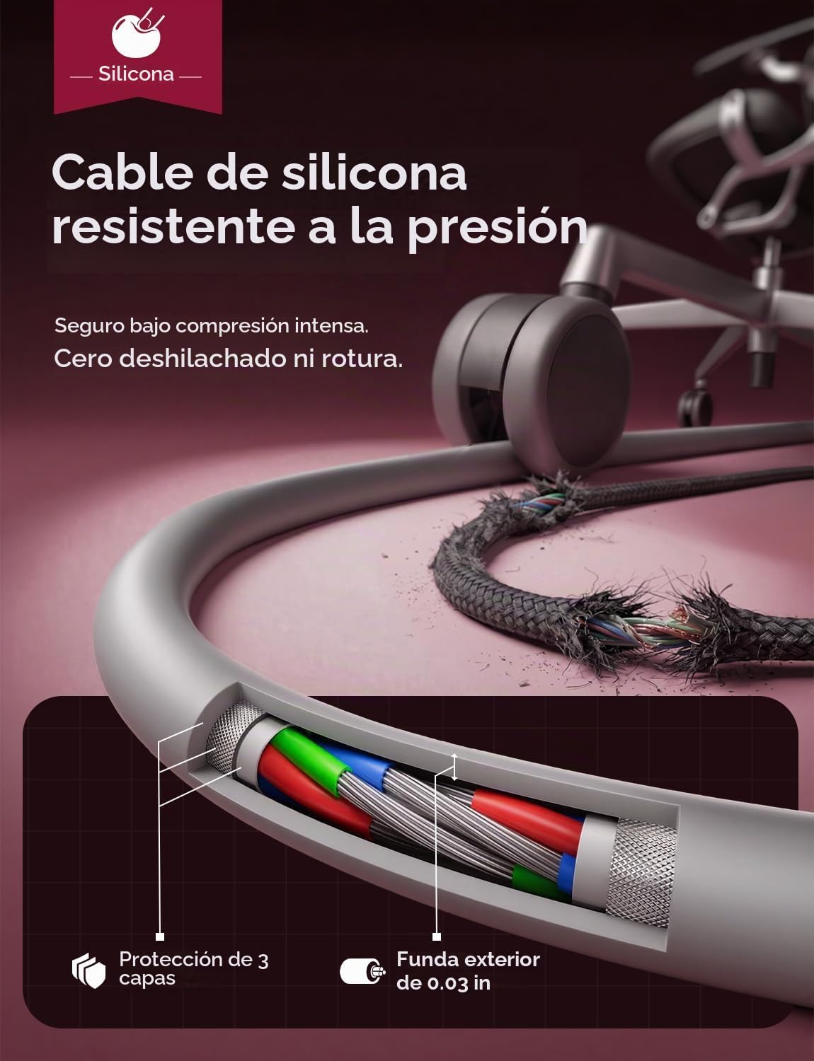 LISEN Tap 1 S Cable de Almacenamiento, 240W C a C Cable Carga Rápida (2 Paquetes 5FT)
