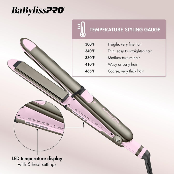 BaBylissPRO Nano Titanium Prima Ionic Hair Straightener \u2013 Prof...