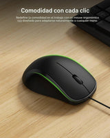 Belkin Combo de teclado y mouse con cable, diseño de EE. UU | Conex...