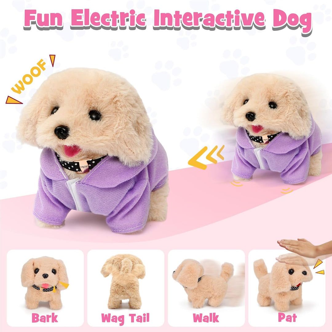 Cleboen 17 piezas Juguetes de Perro Robot para Niñas Niños de 3-6,...