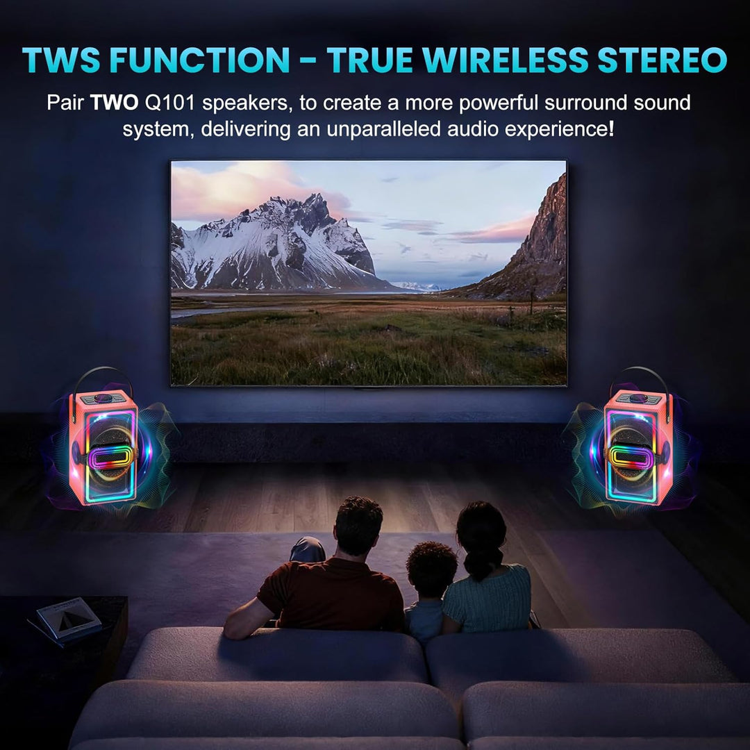 TAMPROAD Altavoz Bluetooth, altavoces inalámbricos de 120 W de pote...