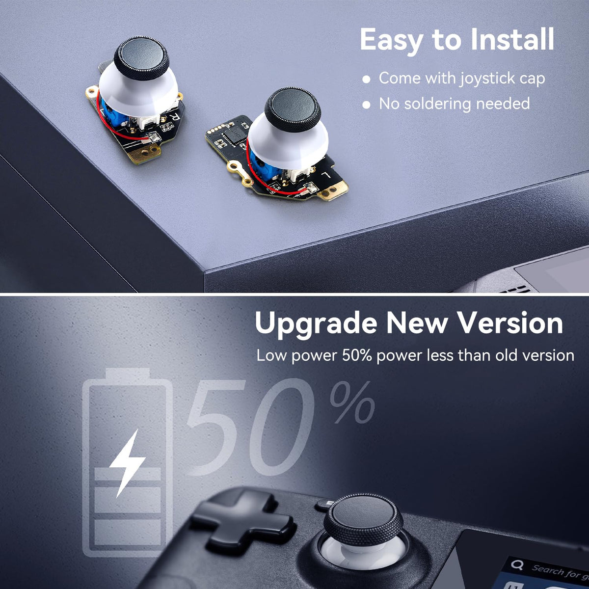 Módulo de Reemplazo de Joystick con Efecto Hall de GuliKit para Steam Deck Tipo A&B
