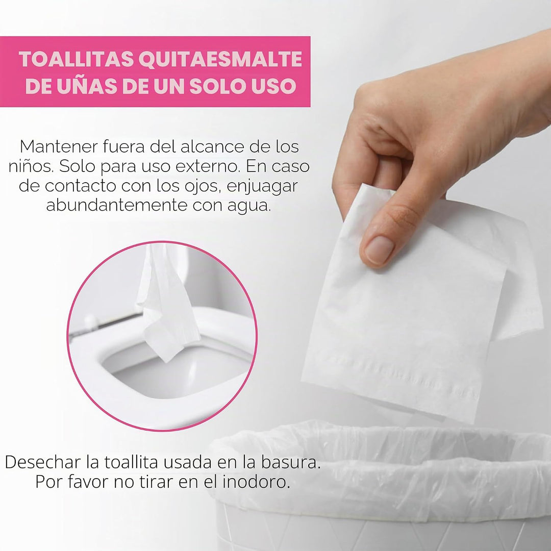 Diamond Wipes Toallitas removedoras de esmalte de uñas con aloe ver...