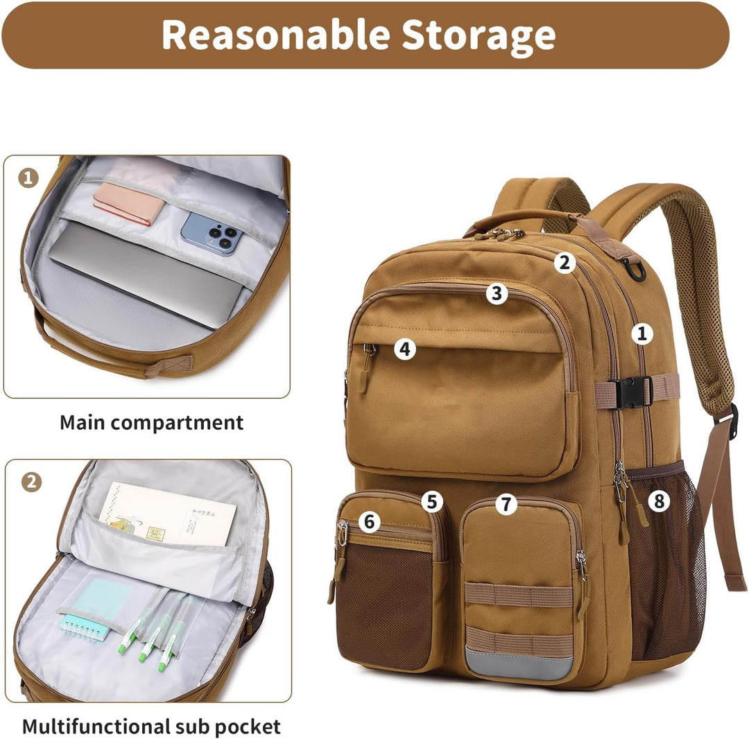 Mochila resistente al agua Lohol con bolsillos multifuncionales par...
