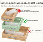 Lifewit Paquete de 9 Separadores de Cajón de 4" de Alto, Organizador de Cajones Ajustable para Ropa