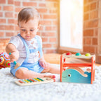 B. toys Banco de golpe de ballena de xilófono con xilófono, juguete de