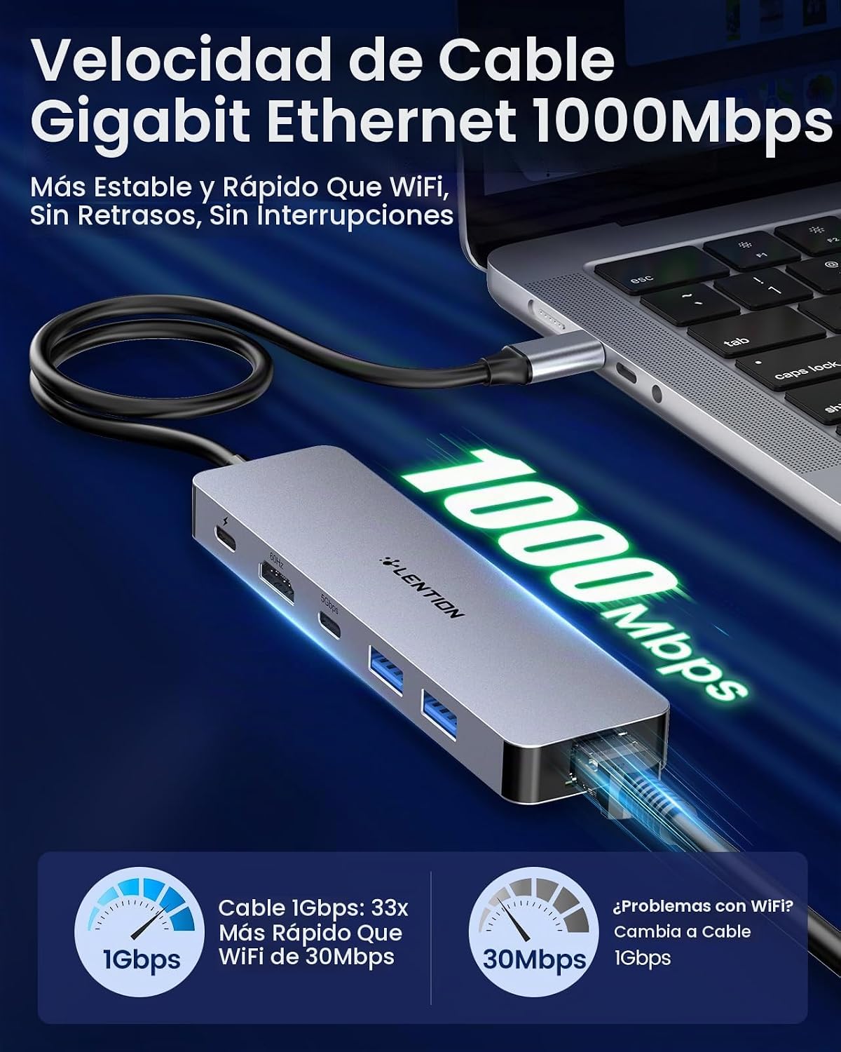 LENTION, hub USB 3.0