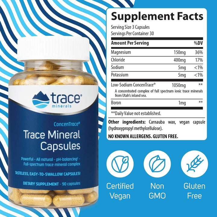 Trace Minerals ConcenTrace 90 Cápsula