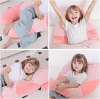 Cojines de peluche en forma de U de 47x23 pulgadas para niños, almohada grande y suave con forma de ajolote para dormir, grandes y lindos peluches, funda lavable, regalo para niños y niñas