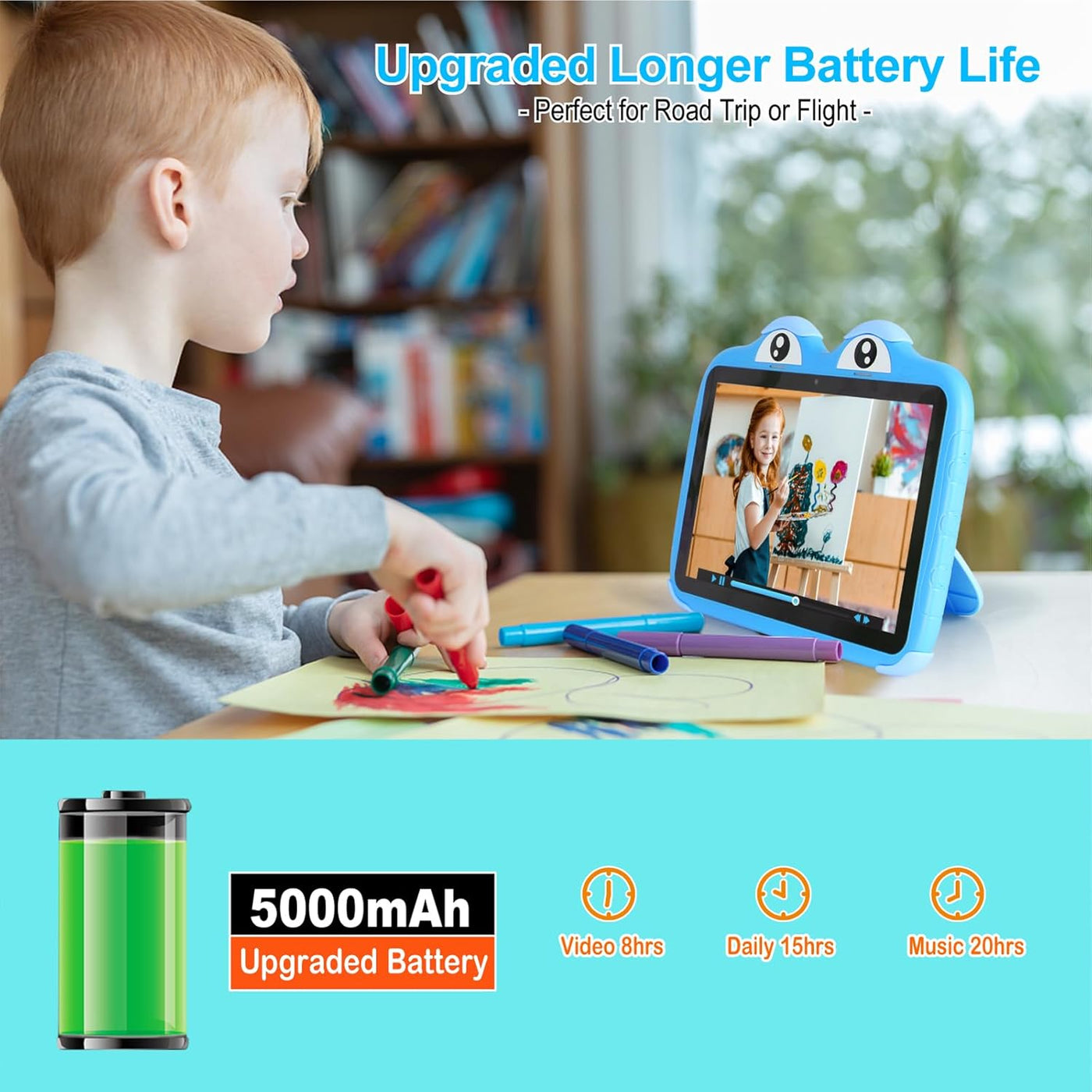 Tablet para niños de 10.1 pulgadas, Tablet Android 11 de 64GB para...
