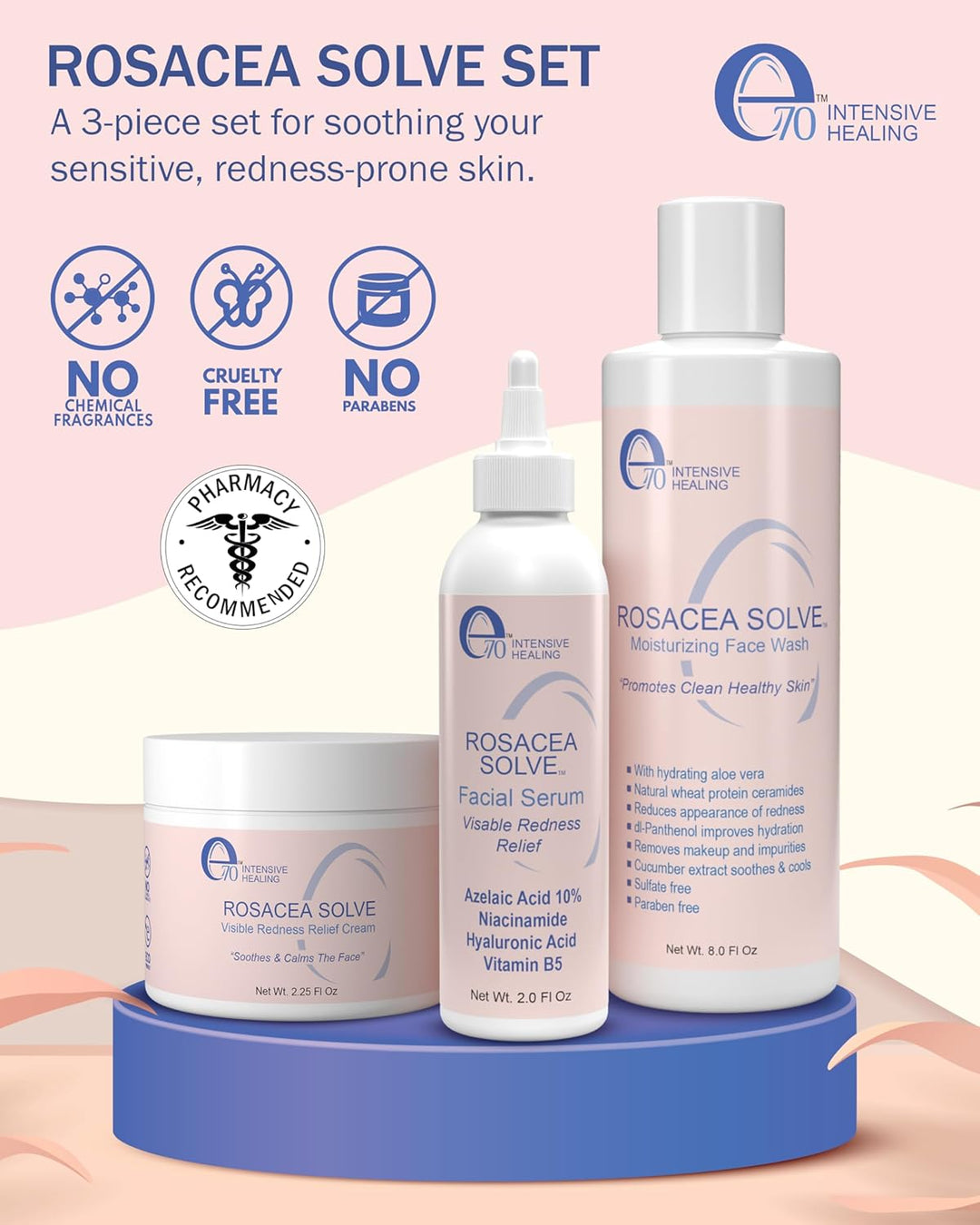 Tratamiento para rosácea para cuidado de la piel para mujeres y hom...