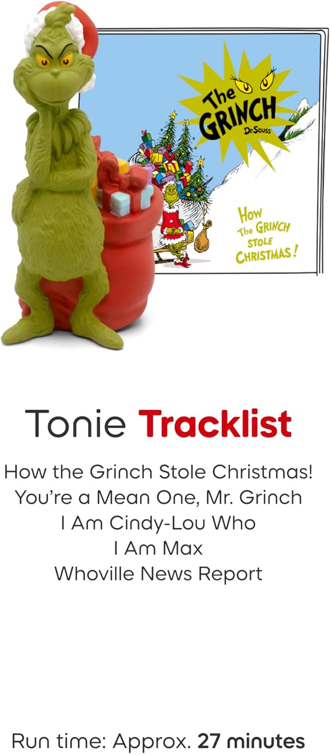 Tonies Figura de juguete de audio Grinch de Cómo el Grinch