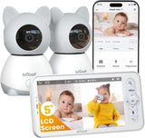 ieGeek Vigilabebés con 2 cámaras y soporte de montaje para vigilabebés