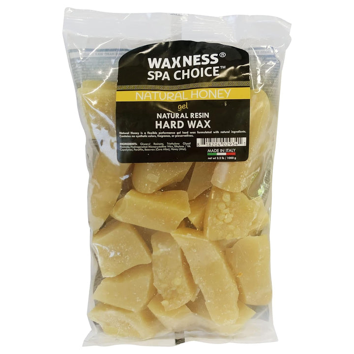 Waxness Spa Choice - Cuentas de cera dura de gel de miel natural, 2...