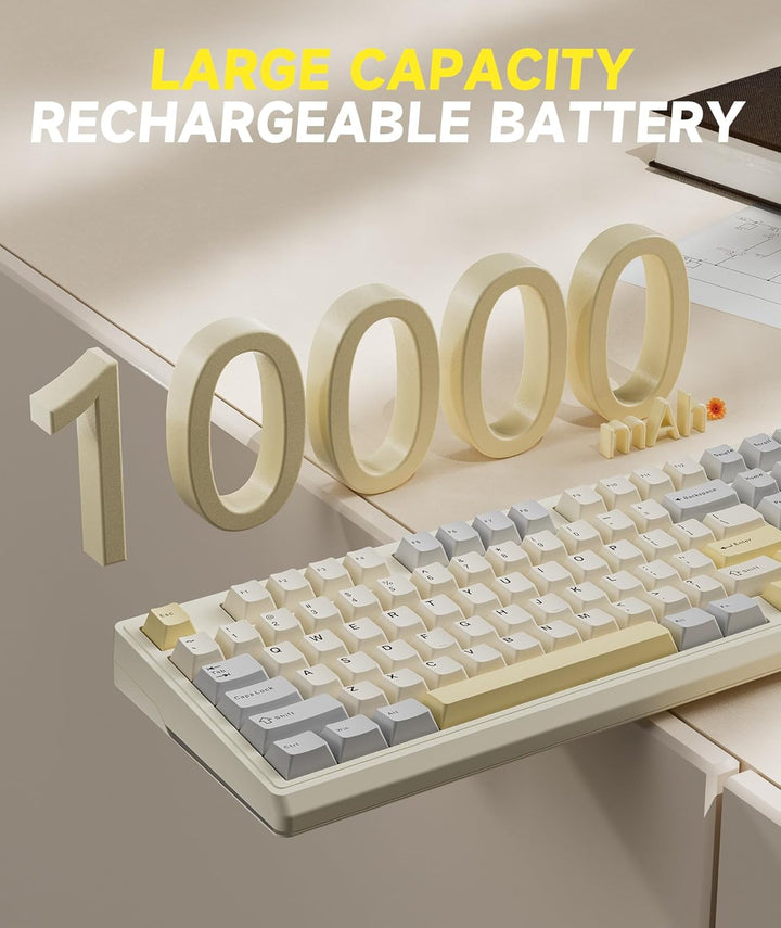 SOLAKAKA KI99 Pro - Teclado mecánico inalámbrico 96% para juegos, t...