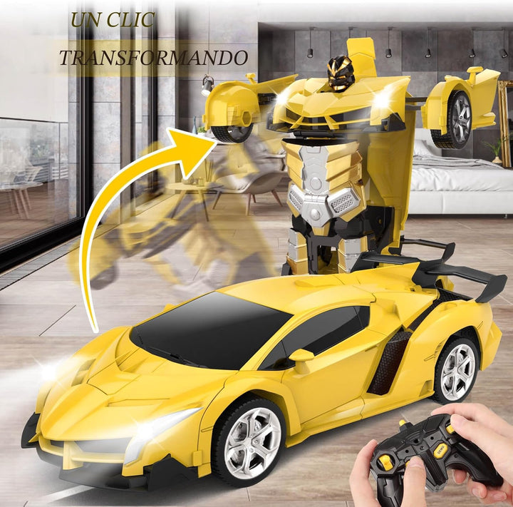 Britik Vehículo de Juguete de Control Remoto Transformable para Niñ...
